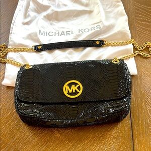Michael Kors Black Snakeskin Bag